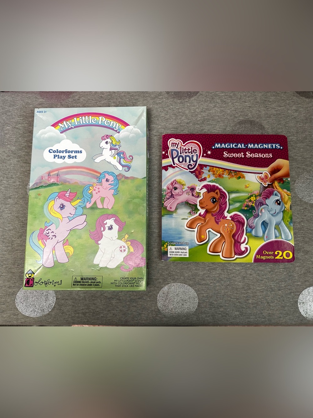 My Little Pony Colorforms Play Set & Sweet Seasons Magical Magnets Book